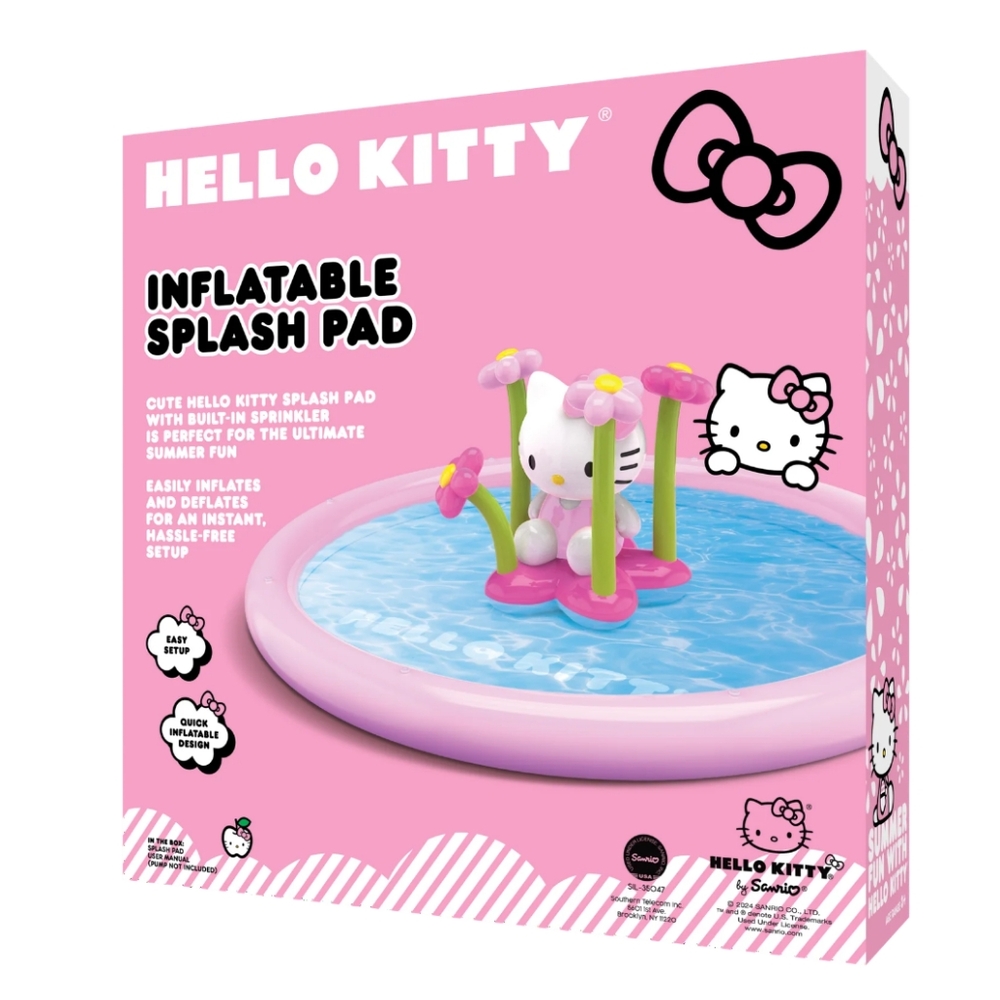Hello Kitty Inflatable Splash Pad - 5 Feet Wide - Picture 2 of 6